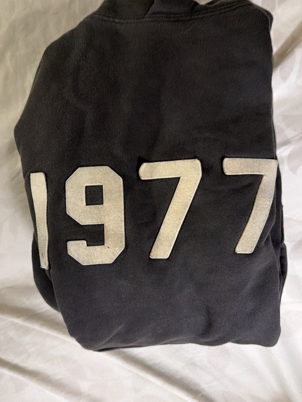 Essentials Black Jacket with Contrast 1977 Applique